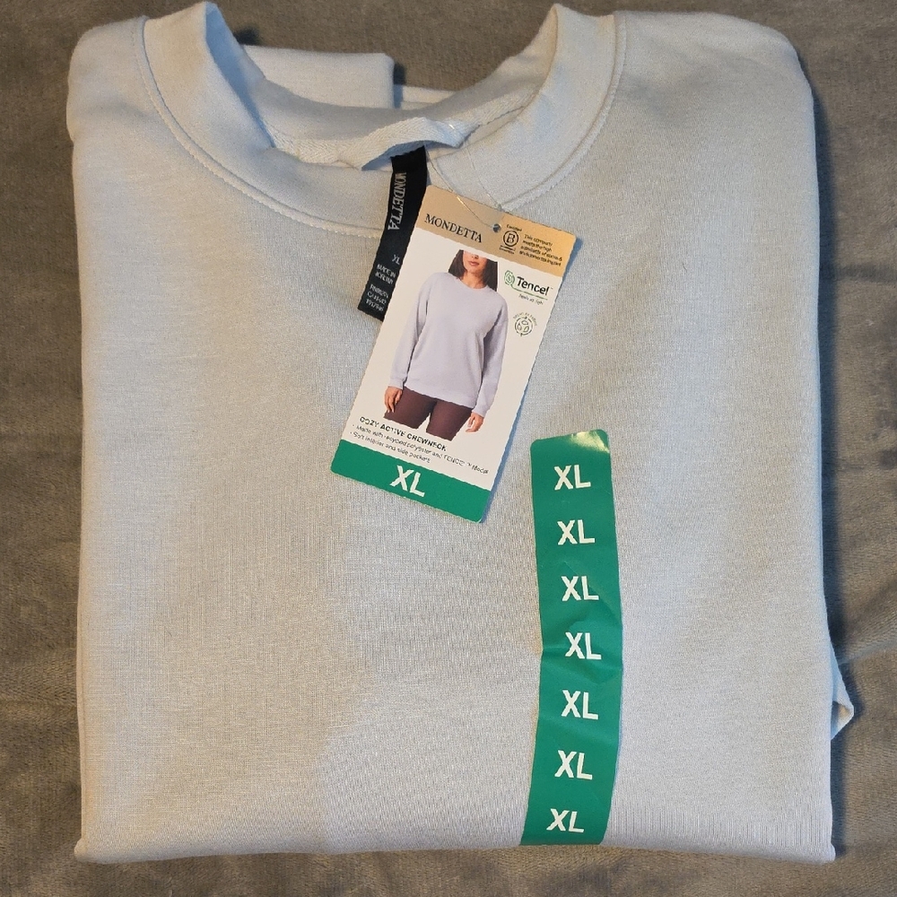 Mondetta Light Gray Crewneck Sweatshirt - XL